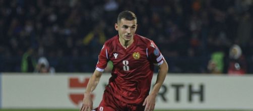 Edyard Spertsyan, centrocampista della nazionale dell'Armenia.