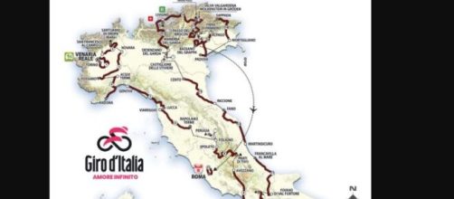 Il percorso del Giro d'Italia 2024.