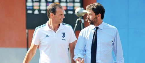 Massimiliano Allegri e Andrea Agnelli.