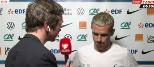 Griezmann heureux de jouer en équipe de France et à l'Atlético. (screenshot Twitter - @lachainelequipe)