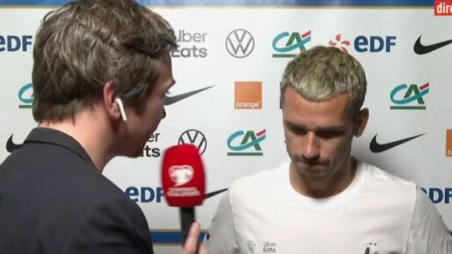 Griezmann heureux de jouer en équipe de France et à l'Atlético. (screenshot Twitter - @lachainelequipe)