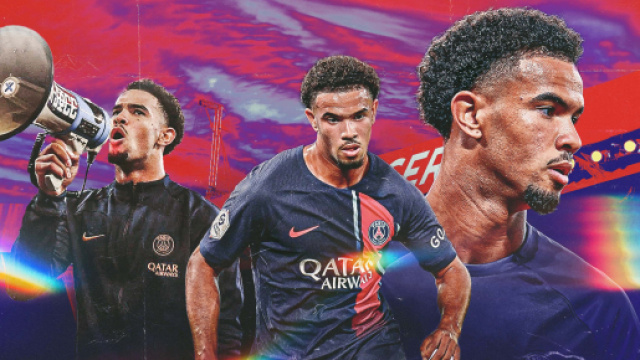 Warren Zaïre-Emery avec le PSG (capture Twitter @CanalplusFoot)