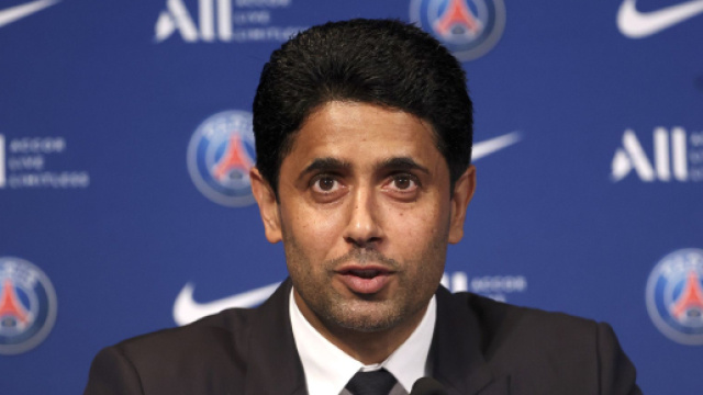 Nasser Al-Khelaifi en plein travail (capture Twitter @ActuFoot_)