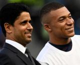 Nasser Al-Khelaïfi et Kylian Mbappé (capture Twitter @Paris_SGINFOS)