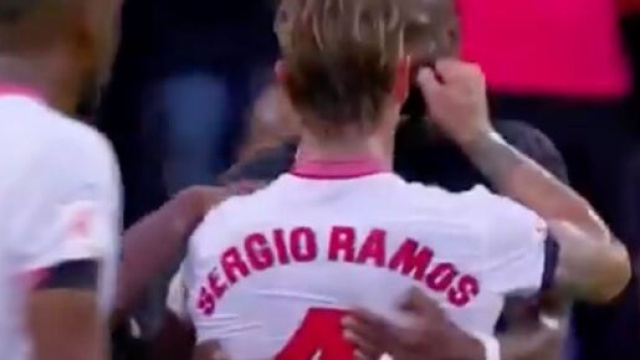 Ramos et Rudiger au coeur d'une séquence forte ce samedi. (screenshot Twitter - @HRivayrand)