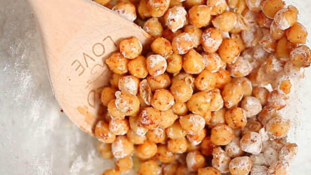 Arrosto di ceci, un piatto vegetariano.