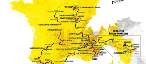 Il percorso del Tour de France 2024.
