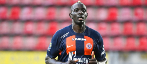 Mamadou Sakho en difficulté à Montpellier. (screenshot Twitter - @ActuFoot_)