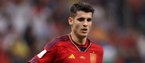 In foto Alvaro Morata, giocatore spagnolo.