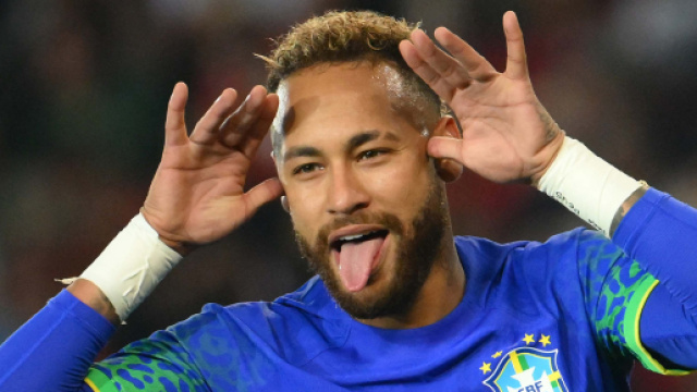Neymar sous les couleurs du Br&eacute;sil (Capture Twitter @ActuFoot)