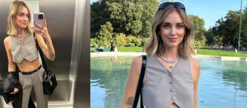 Le tendenze outfit per l'autunno-inverno 2023/24, la gonna longuette di Luisa Ranieri e i pantaloni in pelle di Chiara Ferragni