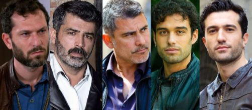 Un posto al sole, Eduardo (Fiorenzo Madonna), Carmien Recano, Franco (Peppe Zarbo), Nunzio (Vladimir Randazzo) e Damiano (Luigi Miele).