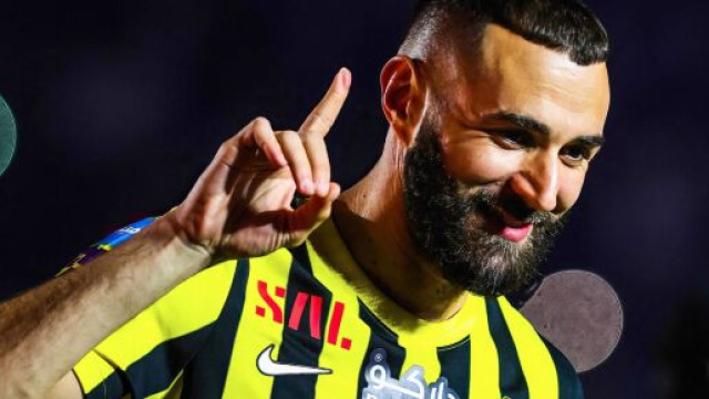 Karim Benzema nouveau joueur d'Al-Ittihad en Arabie saoudite. (screenshot Twitter - @_BeFootball)