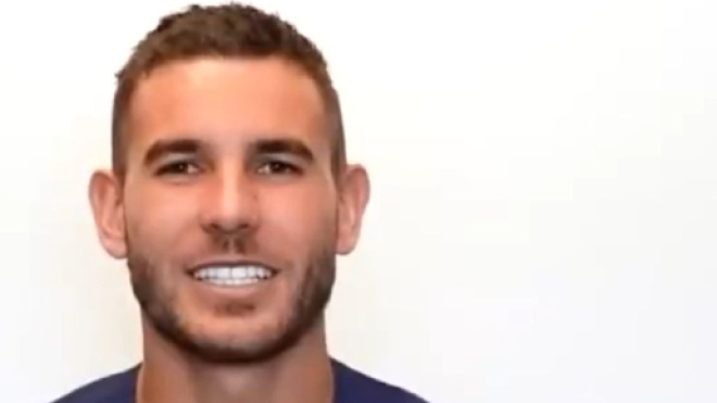 Lucas Hernandez sous les couleurs du PSG (capture la chaine YouTube 'CARRÉ')