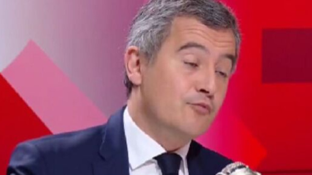 Gérald Darmanin sur BFMTV (capture Twitter @ActuFoot_)
