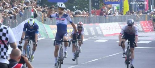 Ciclismo, la vittoria di Andrea Bagioli al Gran Piemonte.