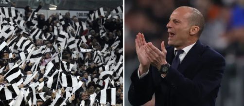 Juve, la curva torna allo stadio e inneggia Allegri, il toscano: 'Sono stati fantastici'.