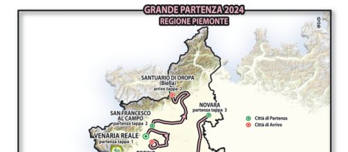 La grande partenza dal Piemonte del Giro d'Italia 2024.