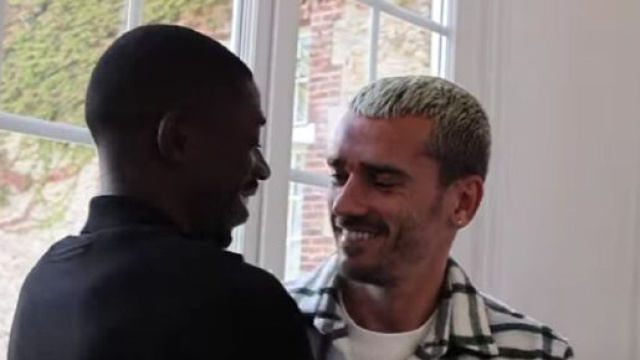 Antoine Griezmann et Ousmane Dembélé (capture Twitter @equipedefrance)