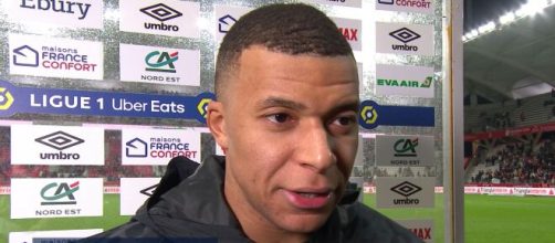 Mbappé auteur d'un triplé à Reims. (screenshot Twitter - @prime)
