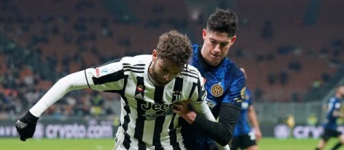 Juve e Inter: in foto Bastoni e Locatelli.