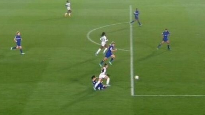 Chelsea et le Real Madrid en Ligue des champions féminines (capture BBC)