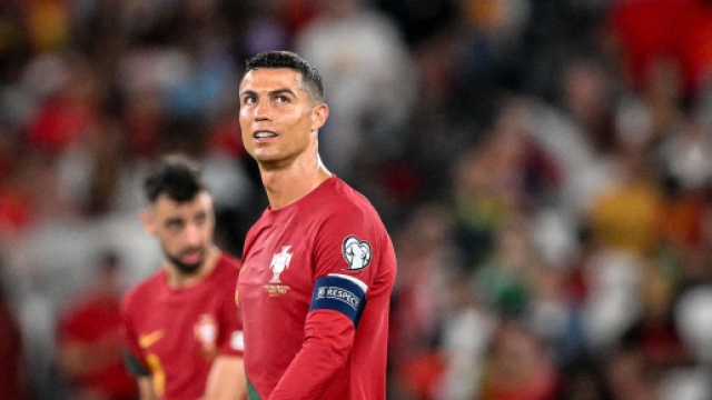 Cristiano Ronaldo avec le Portugal (capture Twitter @GoalFrance)