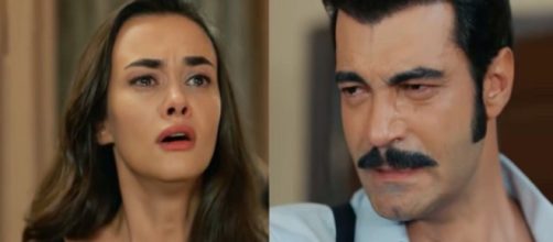 Terra amara, in foto da sinistra Hande Soral (Umit) e Murat Ünalmış (Demir).