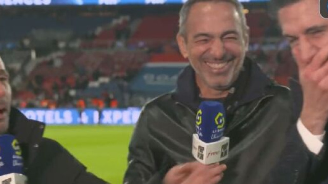 Ludovic Giuly en forme sur Free Ligue 1. (screenshot Twitter - @FreeLigue1)