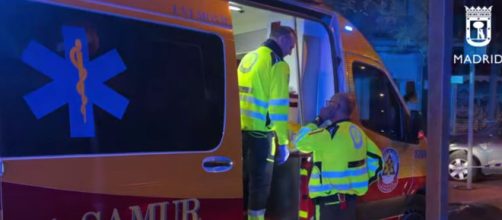 Los facultativos sanitarios atendieron a los heridos (Youtube, Emergencias Madrid OFICIAL)
