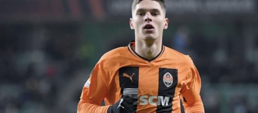 Georgiy Sudakov, giocatore dello Shakhtar Donetsk.