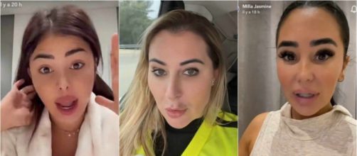 Magali Berdah se filme depuis Israël, Maeva Ghennam et Milla Jasmine balancent tout sur ses arnaques. (Crédits @Snapchat Ghennam -Jasmine)
