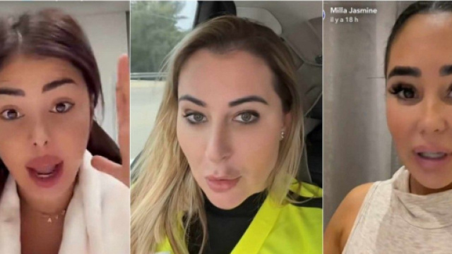 Magali Berdah se filme depuis Israël, Maeva Ghennam et Milla Jasmine balancent tout sur ses arnaques. (Crédits @Snapchat Ghennam -Jasmine)