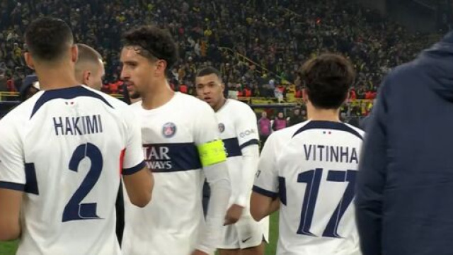 Mbappé agacé par ses partenaires après Dortmund-PSG. (screenshot Canal+)