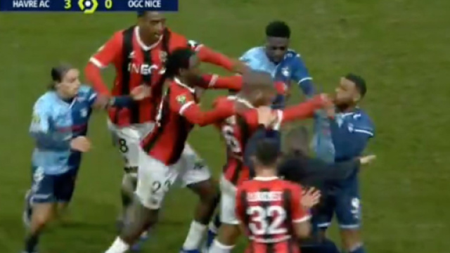 Todibo est allé trop loin face au Havre. (screenshot Prime Video)