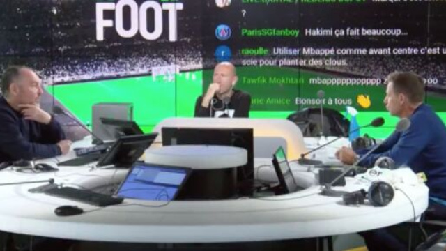 Riolo pas tendre avec Mbappé ce dimanche soir. (screenshot Twitter -@rmc)