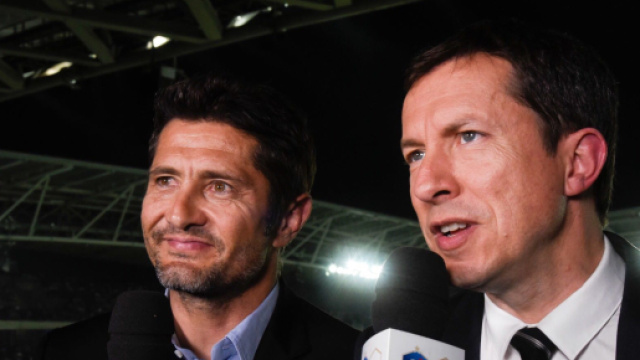 Bixente Lizarazu et Grégoire Margotton sur TF1 (capture TF1)