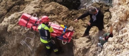 Los Bomberos de Ibiza, la Policía Local y varias ambulancias acudieron al lugar de los hechos (X, @bombersdeivissa)