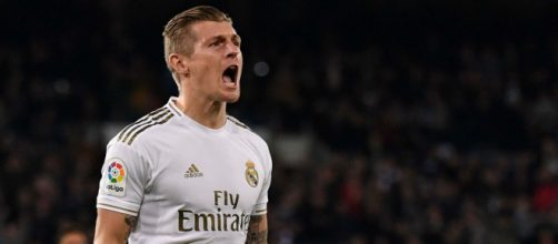 In foto Kroos, centrocampista del Real Madrid.