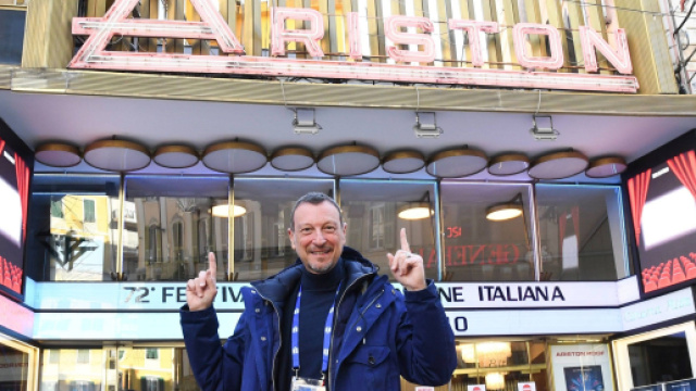 Festival di Sanremo - in foto Amadeus.