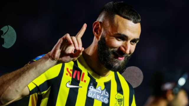 Karim Benzema avec Al-Ittihad (capture Twitter @ActuFoot_)