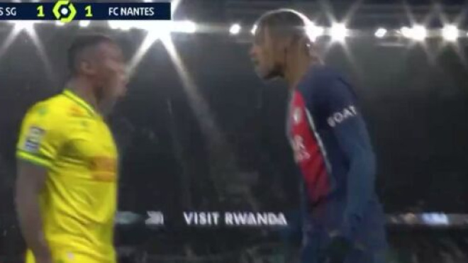 Barcola auteur d'un bon match avec le PSG face à Nantes. (screenshot Twitter - @CanalSupporters)