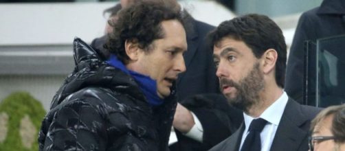 John Elkann e l'ex presidente Andrea Agnelli.