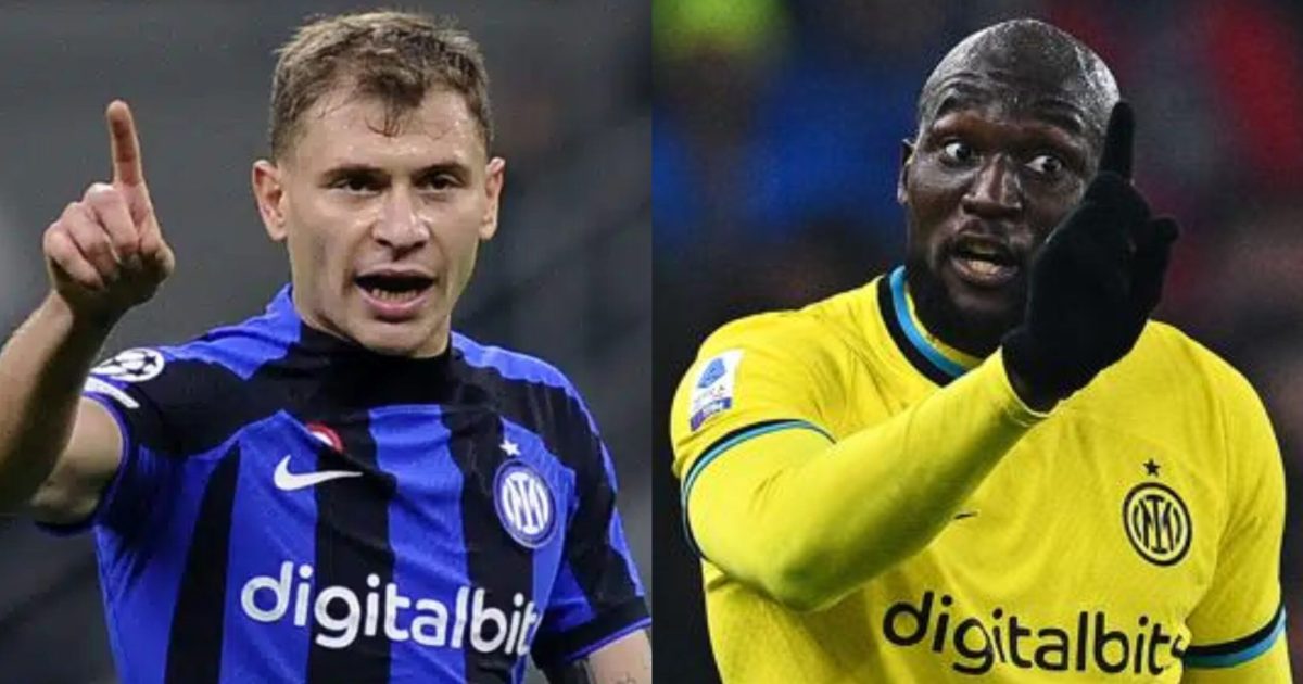 Lite Barella Lukaku Biasin Forza Nicolò alcuni tifosi interisti