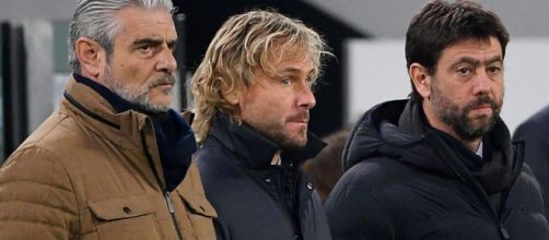 Maurizio Arrivabene, Pavel Nedved e Andrea Agnelli.