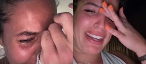 Poupette Kenza s'est affichée en pleurs sur ses réseaux sociaux. Screenshot Instagram officiel