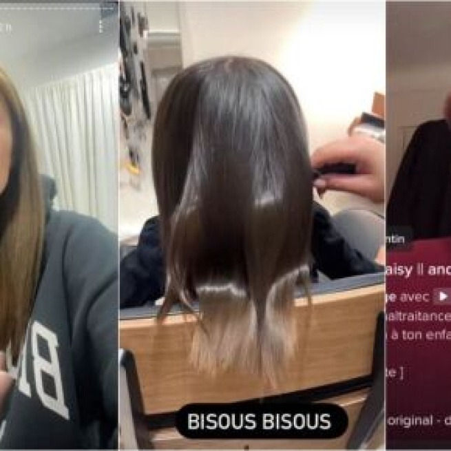 Anaïs Camizuli traitée de raciste après fait un lissage à sa fille de trois ans, TikTok s'enflamme. (Screenshorts Snapchat / TikTok)