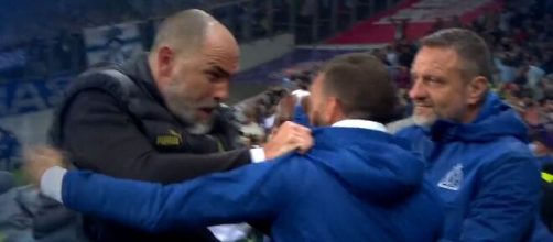 Igor Tudor au coup de sifflet finale contre Toulouse (capture Prime Video)