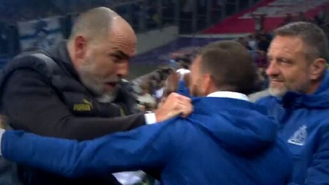 Igor Tudor au coup de sifflet finale contre Toulouse (capture Prime Video)