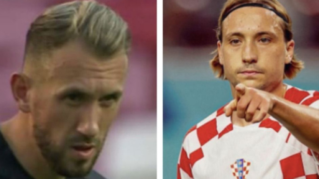 Les deux joueurs sont coéquipiers au SRFC. Screenshot Instagram @FlavienTait et @LovroMajer